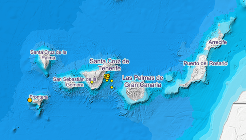 El mayor ha tenido una magnitud de 2,2 en la escala Ritcher (Foto IGN)